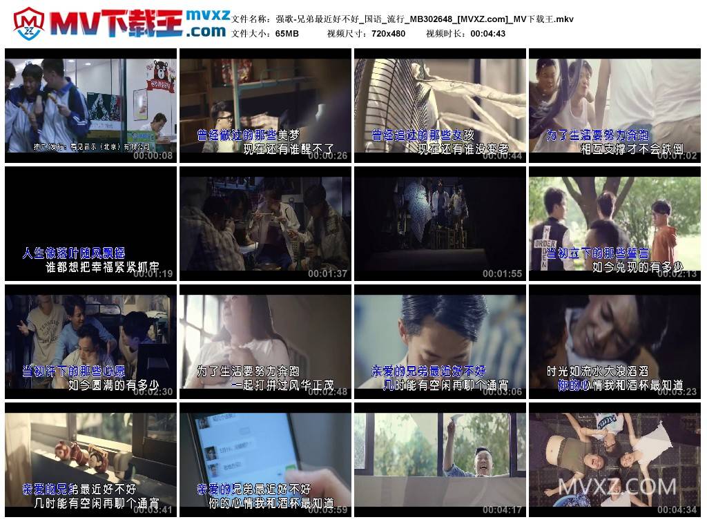 强歌-兄弟最近好不好_国语_流行_MB302648